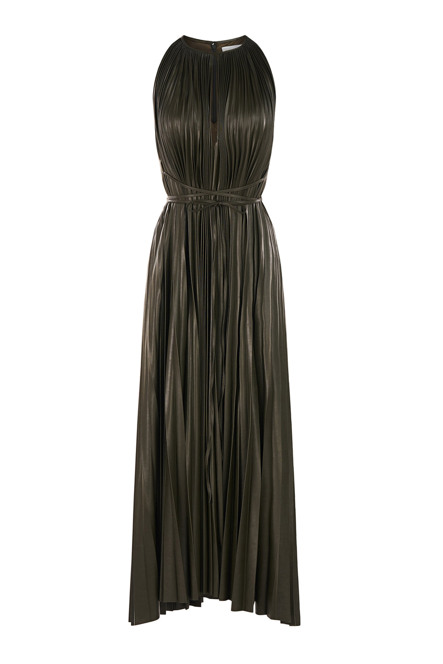 Noah Dress In Pleated Leather