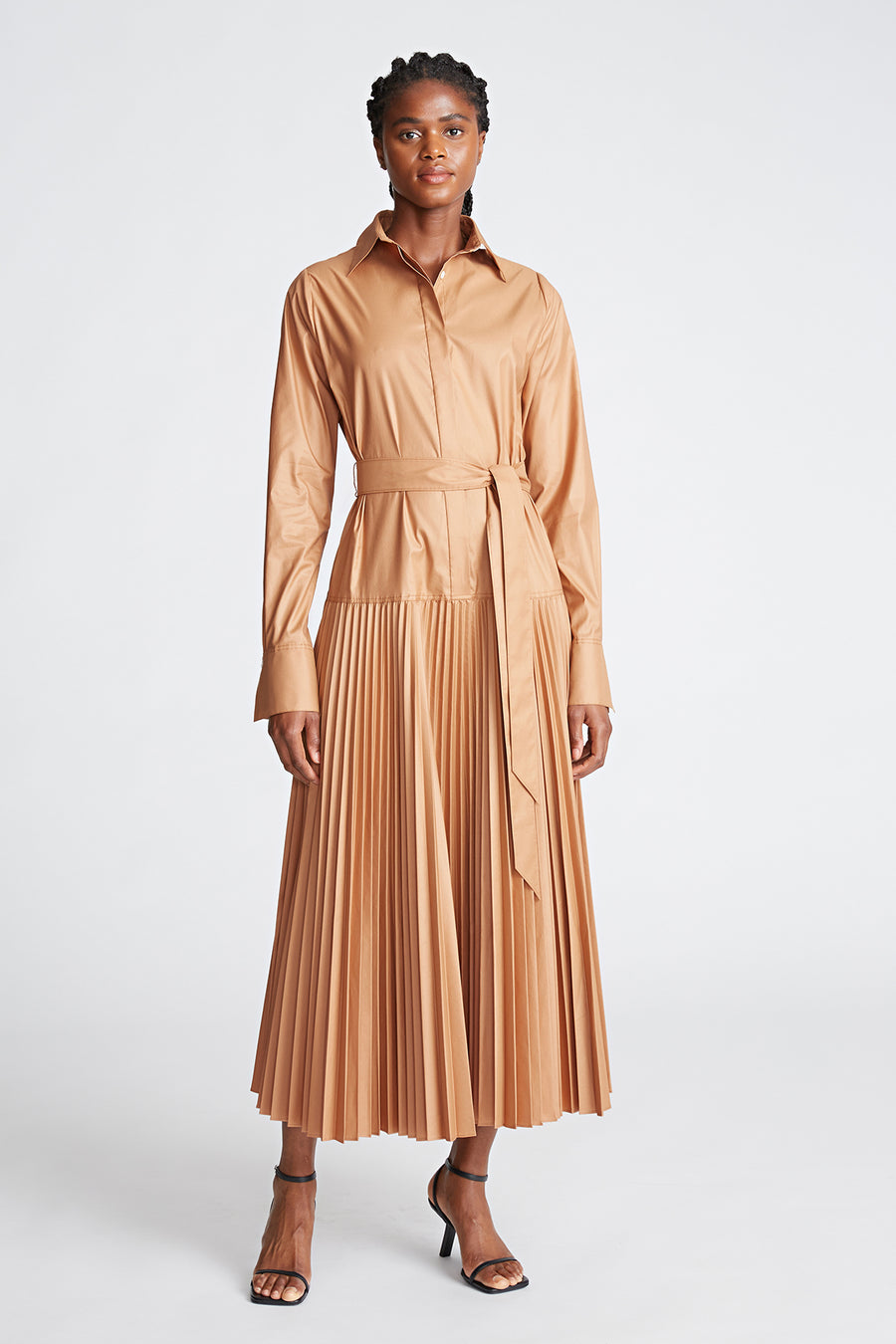 Raina Dress In Cotton Sateen – Halston