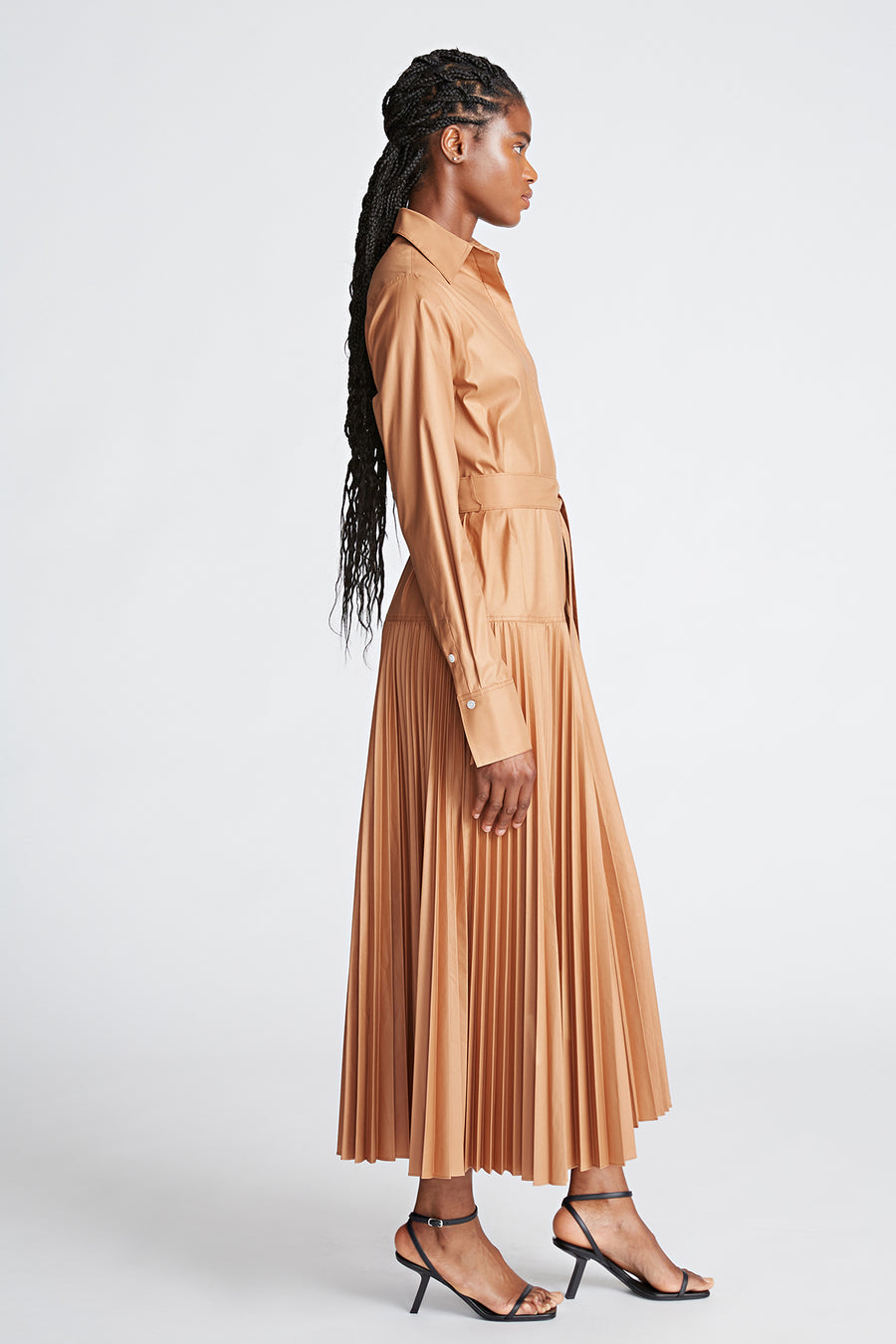 Raina Dress In Cotton Sateen 0 / Cedar Raina Dress In Cotton Sateen 0 / Cedar
