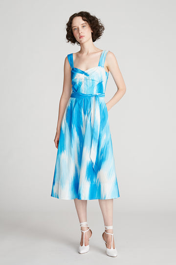 Jayden Dress In Printed Poplin