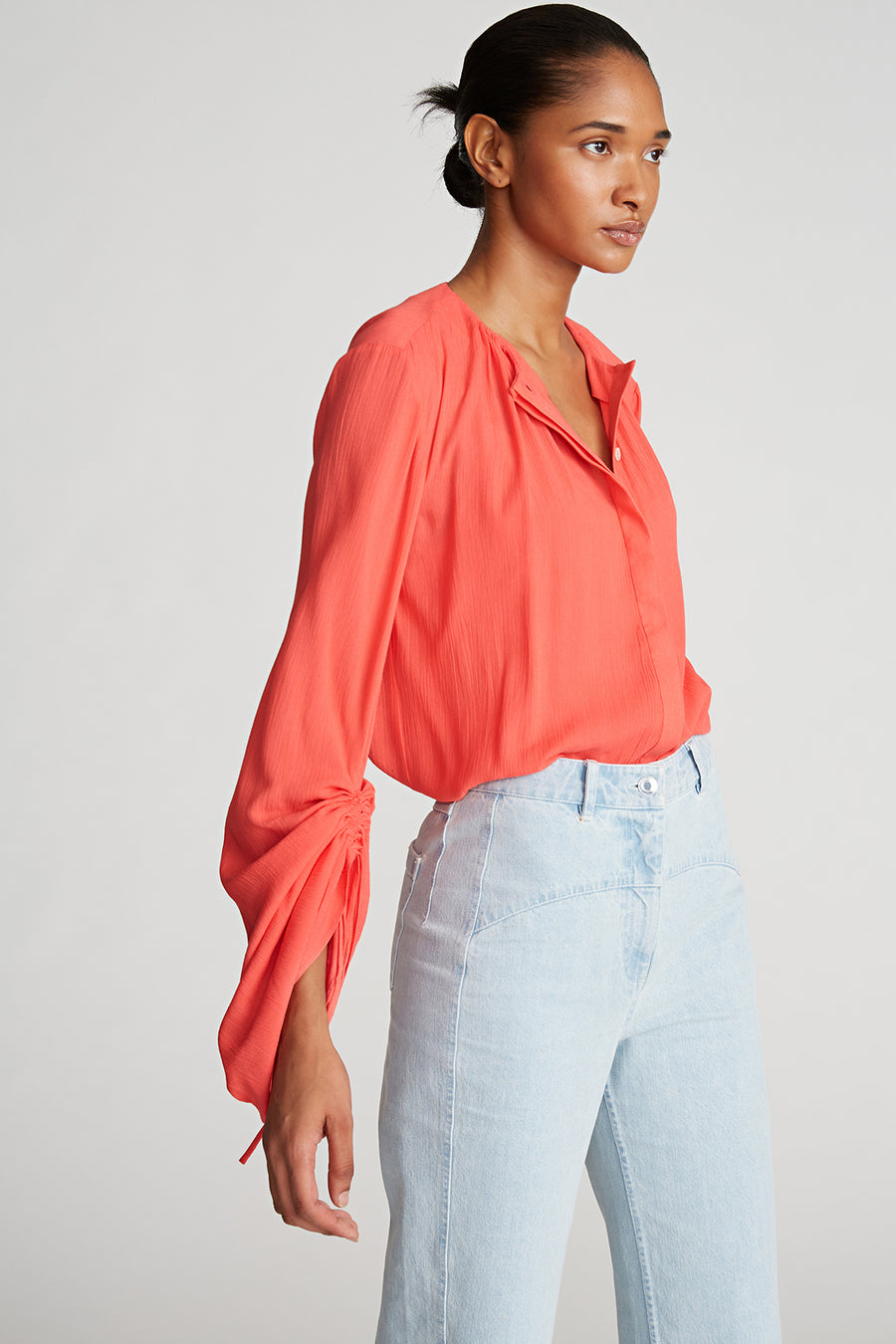 Kasia Blouse In Crinkle Rayon
