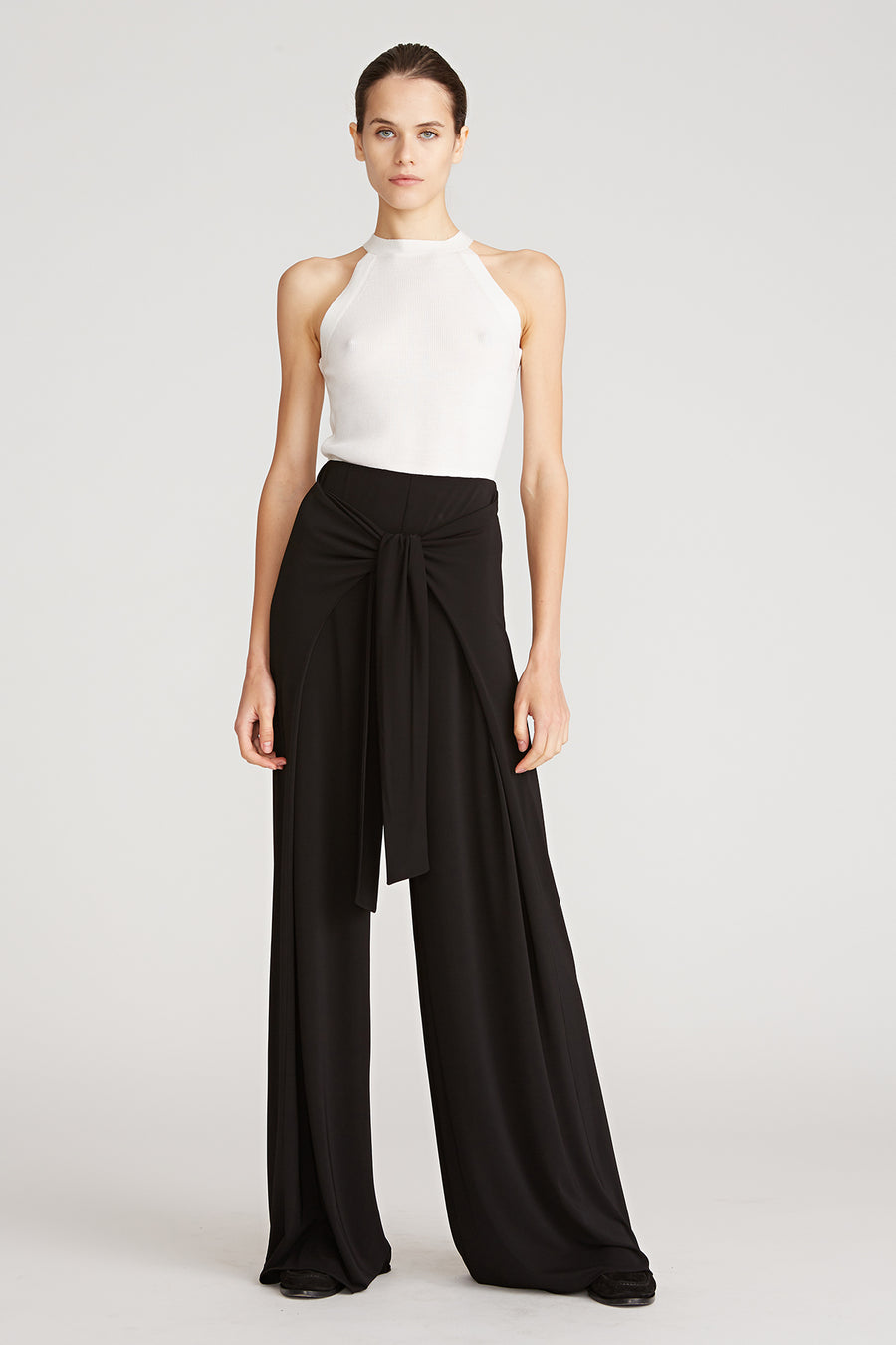 Ambrose Jersey Tie Front Pant