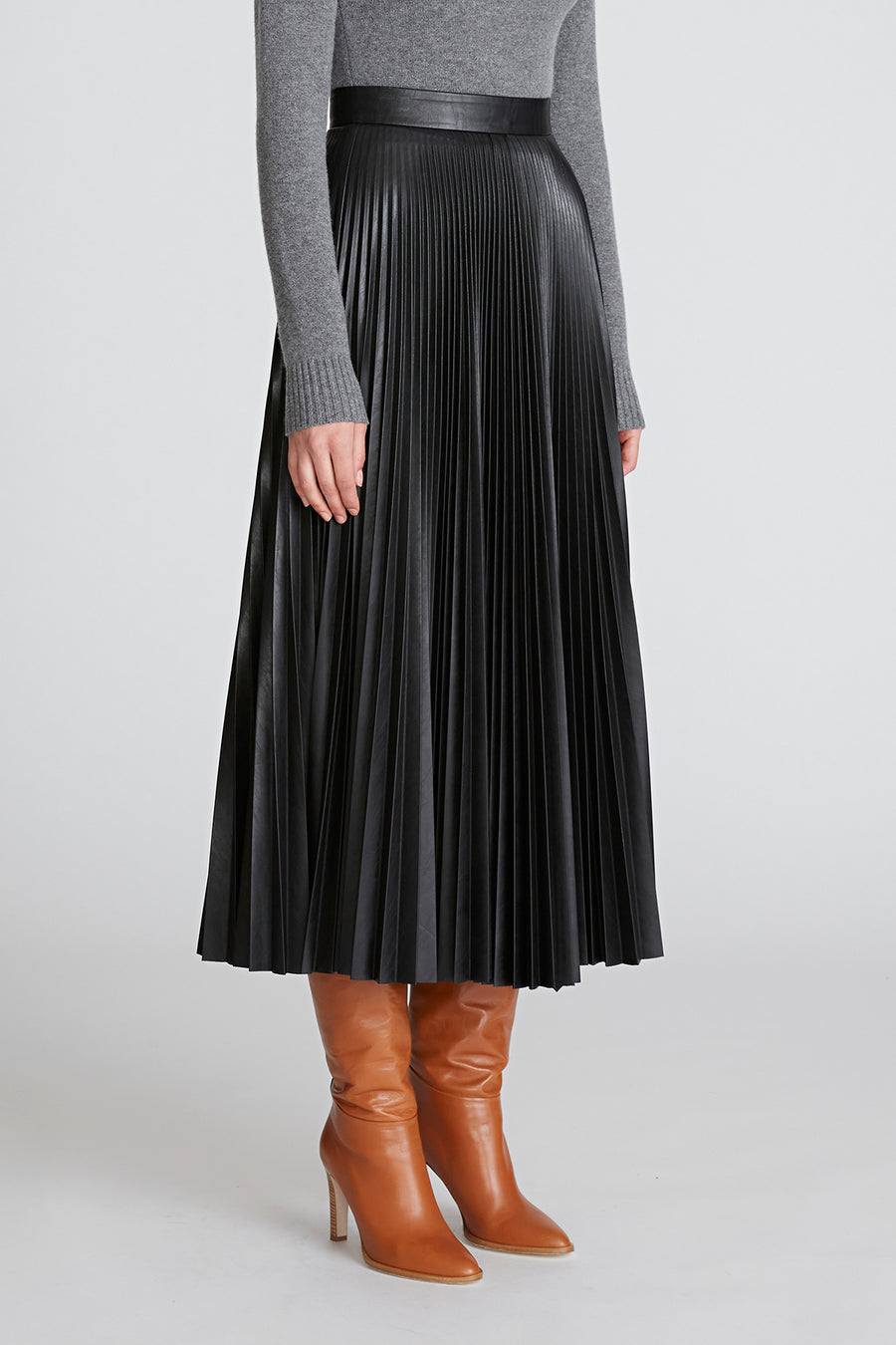 Joss Skirt In Pleated Leather