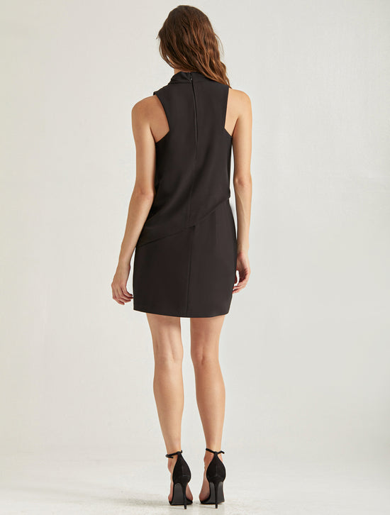 Halston Mock Neck Dress