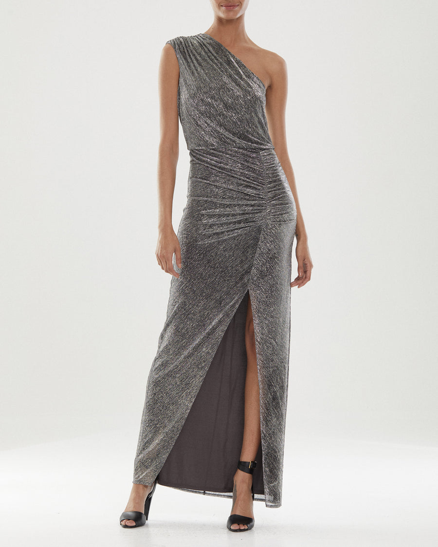 Helen Metallic Knit Gown