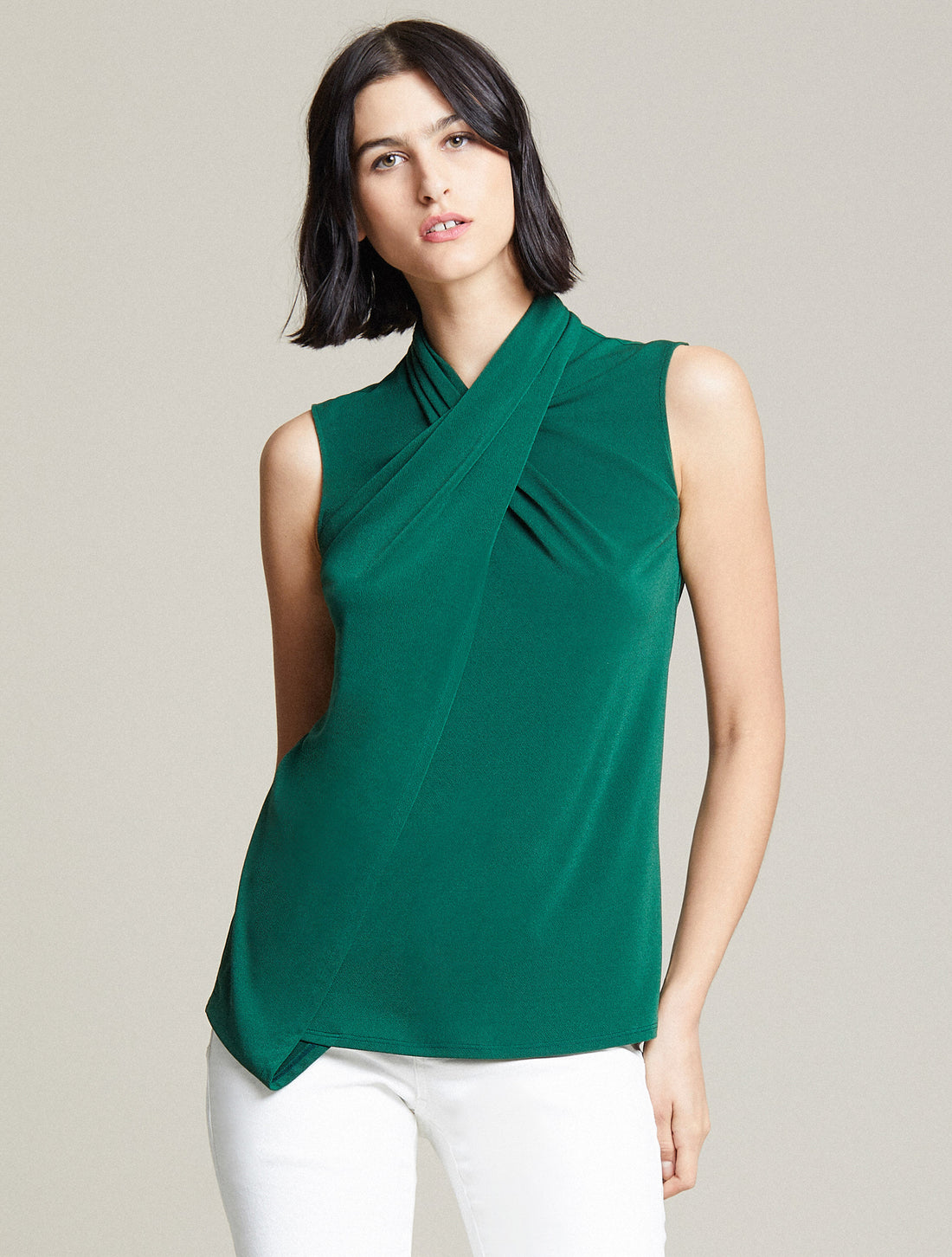 Halston - Cross Neck Top - 2020 Ready To Wear Collection