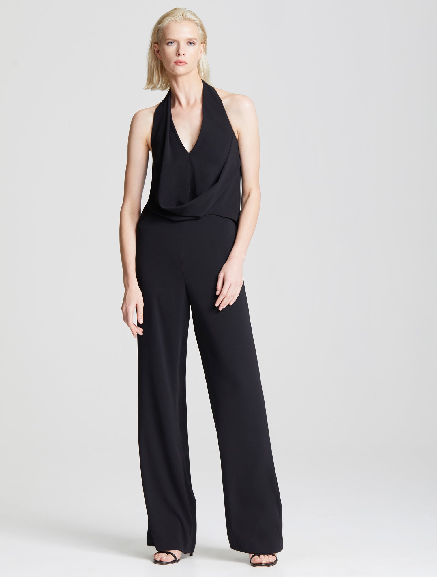 Halston - Drapey Crepe Jumpsuit - 2020 Ready To Wear Collection