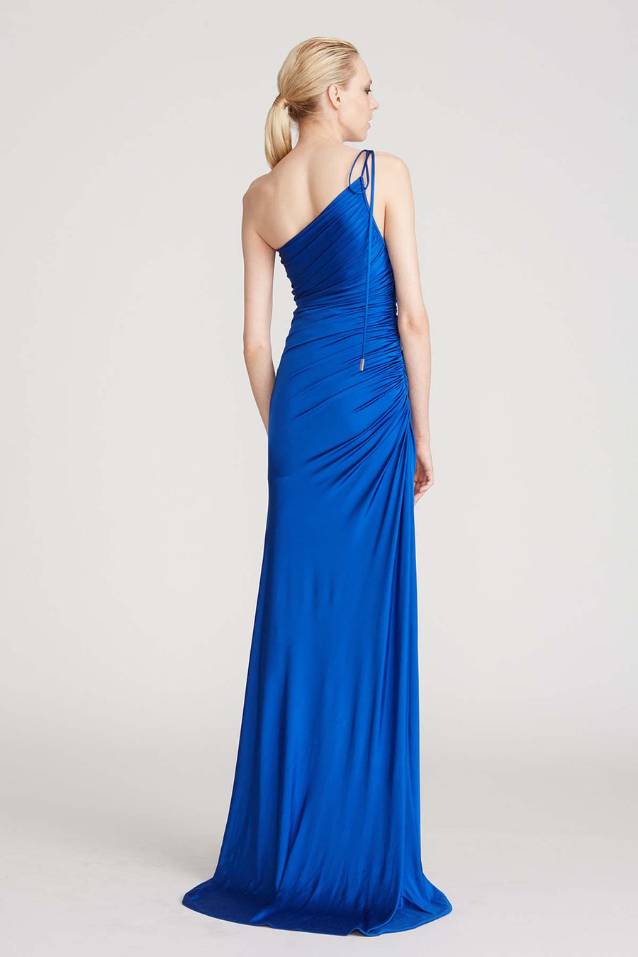 Anjelica One Shoulder Jersey Gown