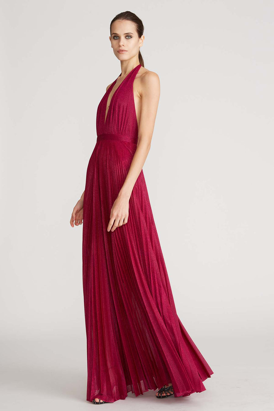 Chris Pleated Jersey Gown
